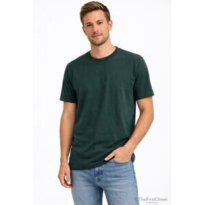 Mercer Spring Men's Dark Green Crew Neck T Shirt Tailors Outfitters Size M